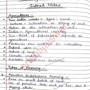 UPSC NCERT Class 10 Social Science Geography Notes