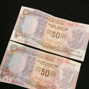 50rs Old Issue Note- 2 Signed By C.Rangrajan