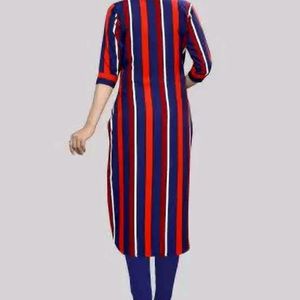 Multicolored Round Neck Kurta