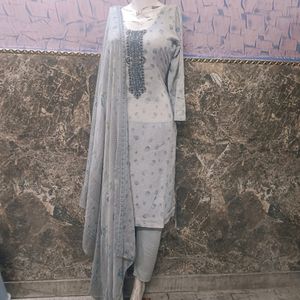 Grey Colour  Kurta Set