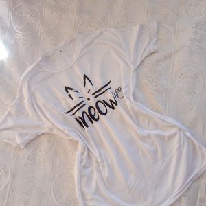 White Printed T-Shirt