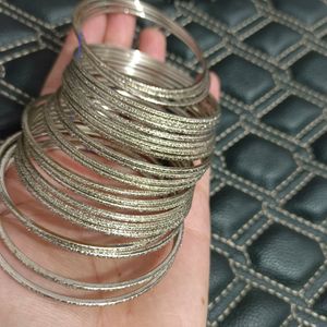 Silver Metal Bangles