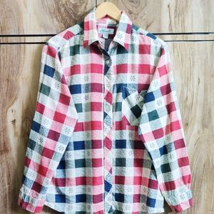 Red Chek Cotton Shirt Size-42-44