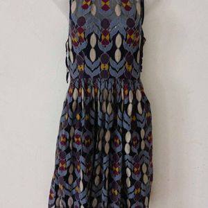 MULTY FLARED FROCK DRESS