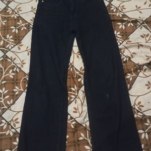 High Waist Straight Mercel Denim Jeans Black /-