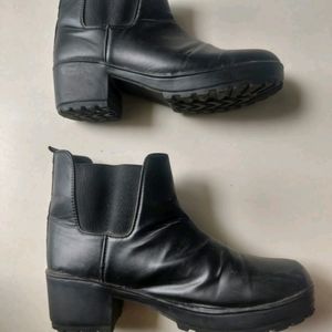 Black Ankle Heel Boots