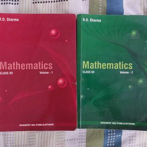 RD Sharma Class 12th Books Vol 1 And 2