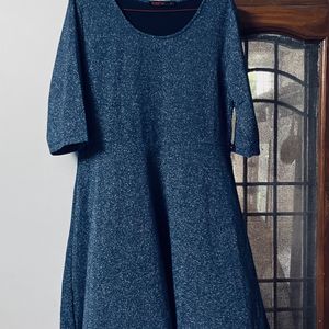 109 F GLITTER NAVY BLUE DRESS