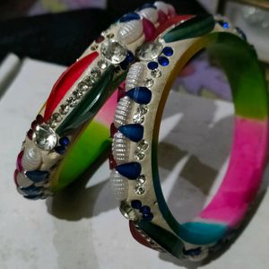 Multicolour Solid Bangles