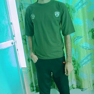 Olive Green Over-sized Tshirt For Men