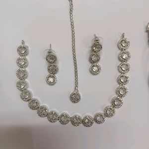 American Diamond Jewellery Set