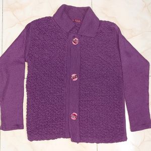 Women's Purple Woolen Sweater