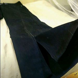 BLACK WIDE LEG SLIT HIGH WAIST JEAN  (TOTALLY NEW)