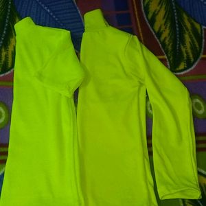 Combo Of 2 Neon  Green T Shirts