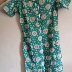 Light green Colour Printed Kurti