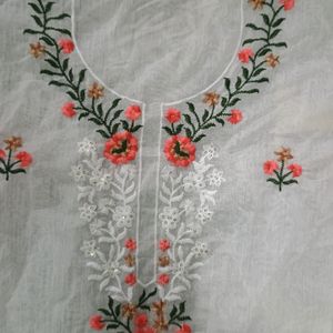 unstitched cotton suits With Dupatta