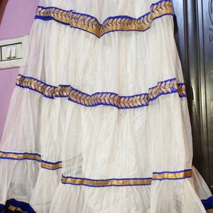 Beautiful Preety Lahenga Skirt With Blue Valvet