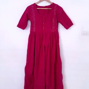 Rose Pink Casual Kurta (Women's)