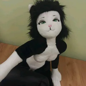 Human Cat Soft Toy