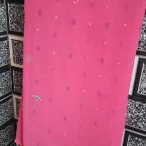 Pink Colour Saree Light Weight