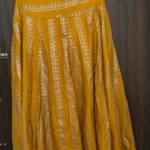 Yellow Lehenga Long Skirt