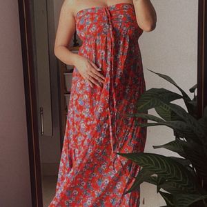 Imported Floral Tube Maxi Dress💕