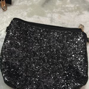 Holographic Purse With Shimmer Pouch
