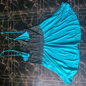 Klamotten Turquoise Blue Babydoll