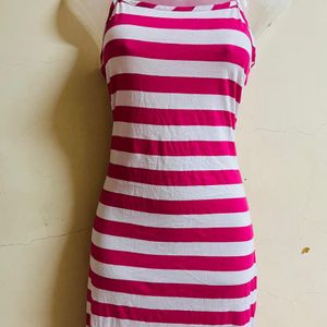 Korean Long Designer Pink One Piece