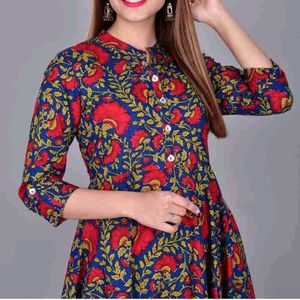 Gulmohar Jaipuri Printed Kurti