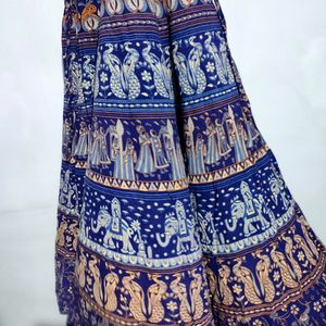 Designer Jaipuri Print Gown