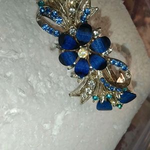 Navy Blue Hair Clip