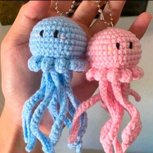 Crochet Octopus Keychain