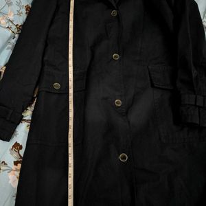 Original Black Michael Kors Trench Long Coat