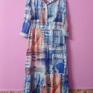 (Korean) Printed Dress