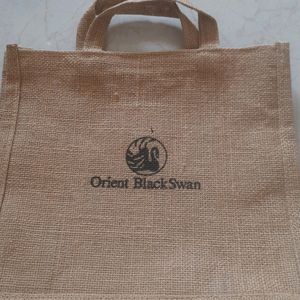 3 Jute bags one With Design And Other Plain