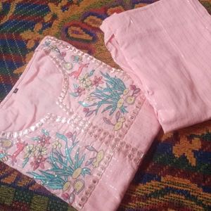 Cotton Lurex Suit Set