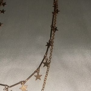 Golden Double Chain Necklace