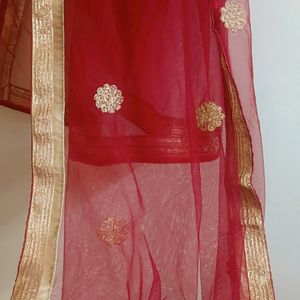 Gold & Red Lehenga Choli