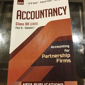 Accountancy Book Class 12 Part A Volume 1