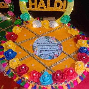 Haldi, Mehendi Plater With Lights