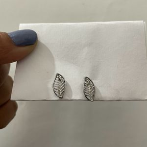 Silver Leaf Earrings