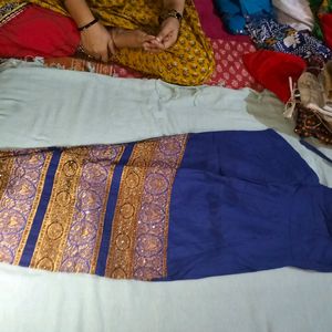 Golden And Blue Salwar