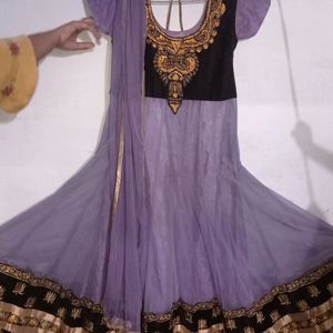 New Trend Purple Gown For Girls And Ladies