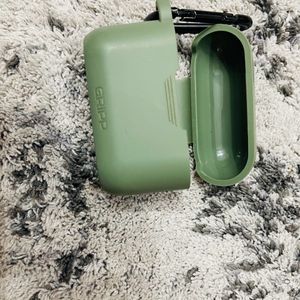 GRIPP Silicon AirPods Case with Hook & Strap Green