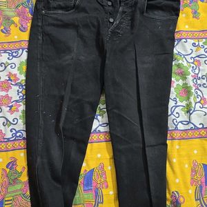 Zara Black 32inch Waist Used Jeans