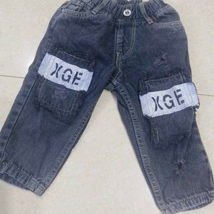 Black Denim Jeans For 1 To 2 Years Old Boy