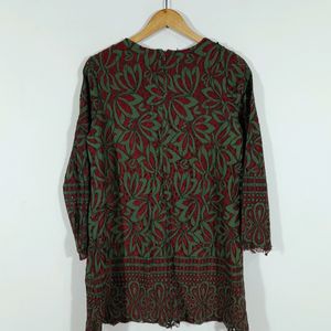 Green & Maroon Top (Women's)