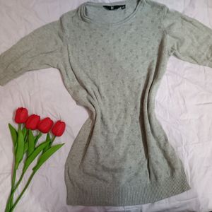 Korean Grey Fitted Top