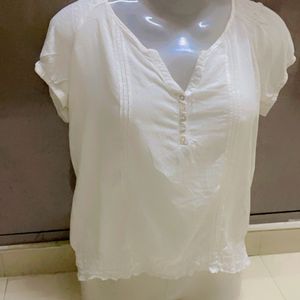 IMPORTED White Tunic Top